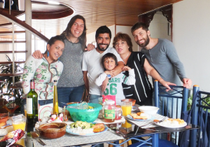 Avec la famille de Julian a Bogota