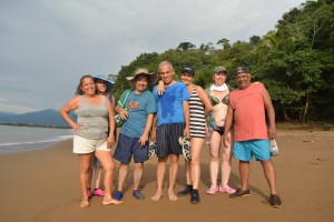 Touristes Playa Huina Colombia