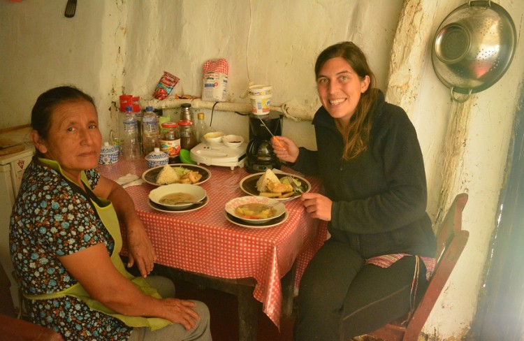 avec Rosa, maman Jarvik, Posada Cuispes, Peru