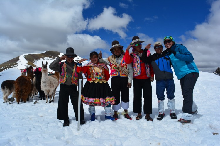 Florie avec équipe Andean Lodges