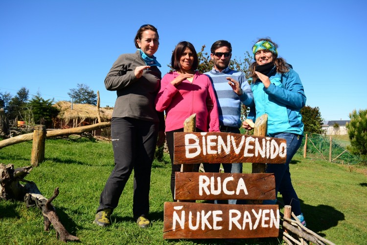 Ruca Ñuke Rayen with Luis y Mirta Puqueldon Chiloe Chile